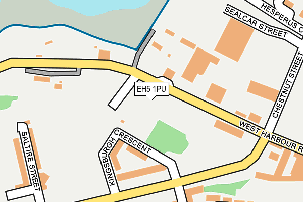 EH5 1PU map - OS OpenMap – Local (Ordnance Survey) EH5 1PU map - OS OpenMap – Local (Ordnance Survey)
