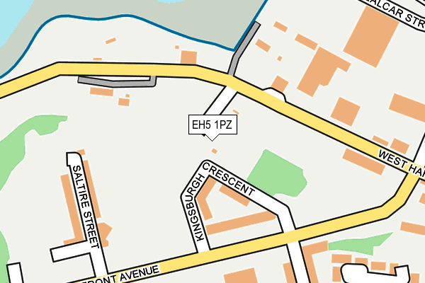 EH5 1PZ map - OS OpenMap – Local (Ordnance Survey) EH5 1PZ map - OS OpenMap – Local (Ordnance Survey)