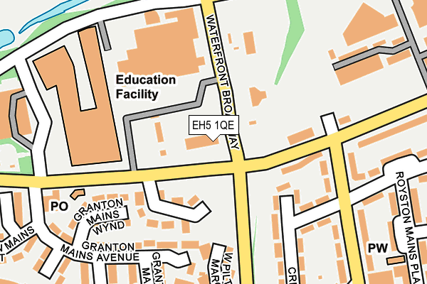 EH5 1QE map - OS OpenMap – Local (Ordnance Survey) EH5 1QE map - OS OpenMap – Local (Ordnance Survey)
