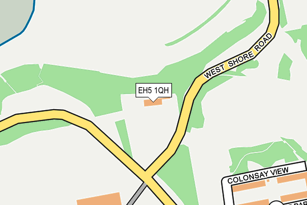 EH5 1QH map - OS OpenMap – Local (Ordnance Survey) EH5 1QH map - OS OpenMap – Local (Ordnance Survey)