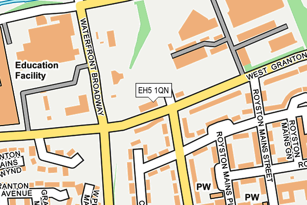 EH5 1QN map - OS OpenMap – Local (Ordnance Survey) EH5 1QN map - OS OpenMap – Local (Ordnance Survey)