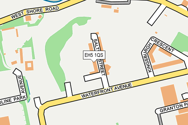 EH5 1QS map - OS OpenMap – Local (Ordnance Survey) EH5 1QS map - OS OpenMap – Local (Ordnance Survey)