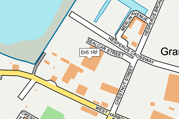 EH5 1RF map - OS OpenMap – Local (Ordnance Survey) EH5 1RF map - OS OpenMap – Local (Ordnance Survey)