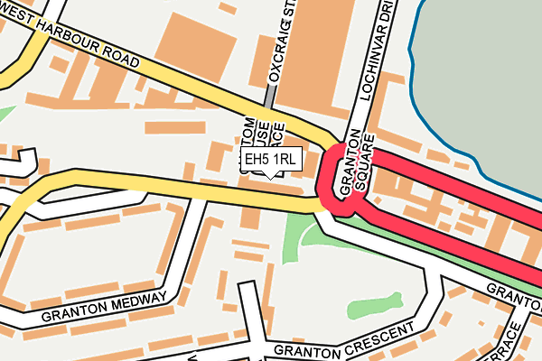 EH5 1RL map - OS OpenMap – Local (Ordnance Survey) EH5 1RL map - OS OpenMap – Local (Ordnance Survey)
