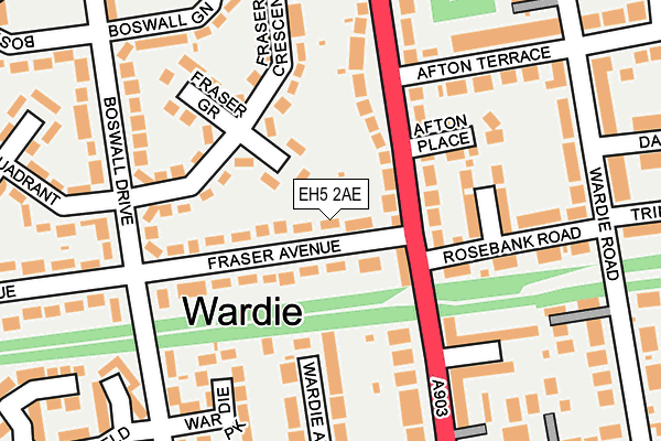 EH5 2AE map - OS OpenMap – Local (Ordnance Survey) EH5 2AE map - OS OpenMap – Local (Ordnance Survey)