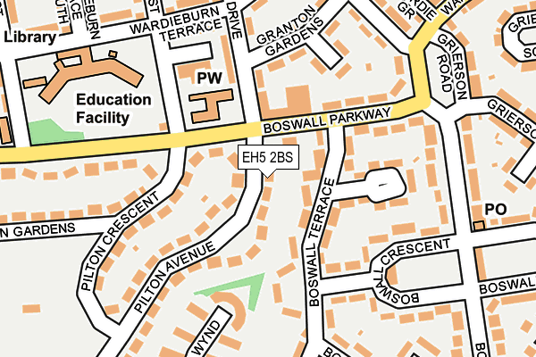 EH5 2BS map - OS OpenMap – Local (Ordnance Survey) EH5 2BS map - OS OpenMap – Local (Ordnance Survey)
