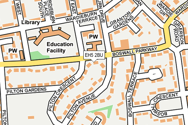 EH5 2BU map - OS OpenMap – Local (Ordnance Survey) EH5 2BU map - OS OpenMap – Local (Ordnance Survey)
