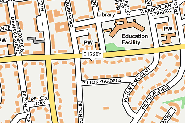 EH5 2BY map - OS OpenMap – Local (Ordnance Survey) EH5 2BY map - OS OpenMap – Local (Ordnance Survey)