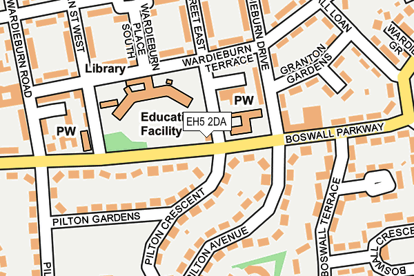 EH5 2DA map - OS OpenMap – Local (Ordnance Survey) EH5 2DA map - OS OpenMap – Local (Ordnance Survey)