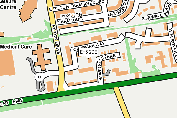 EH5 2DE map - OS OpenMap – Local (Ordnance Survey) EH5 2DE map - OS OpenMap – Local (Ordnance Survey)