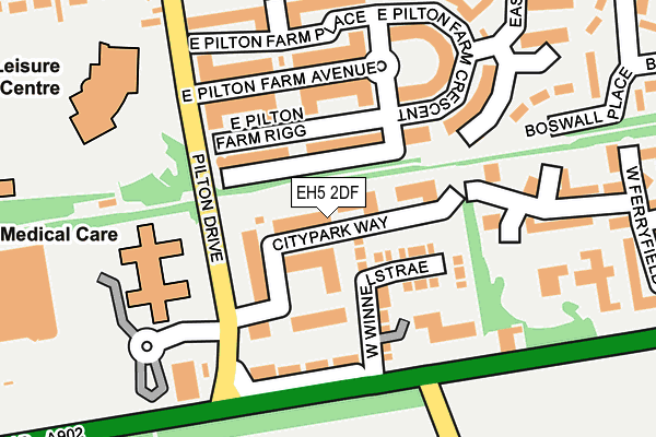 EH5 2DF map - OS OpenMap – Local (Ordnance Survey) EH5 2DF map - OS OpenMap – Local (Ordnance Survey)