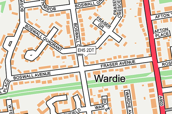 EH5 2DT map - OS OpenMap – Local (Ordnance Survey) EH5 2DT map - OS OpenMap – Local (Ordnance Survey)