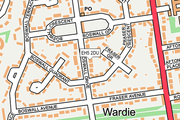 EH5 2DU map - OS OpenMap – Local (Ordnance Survey) EH5 2DU map - OS OpenMap – Local (Ordnance Survey)
