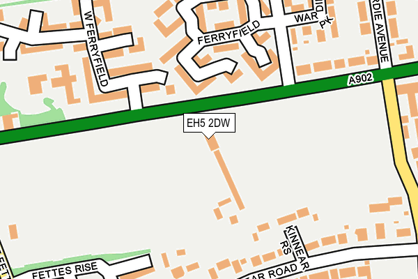 EH5 2DW map - OS OpenMap – Local (Ordnance Survey) EH5 2DW map - OS OpenMap – Local (Ordnance Survey)