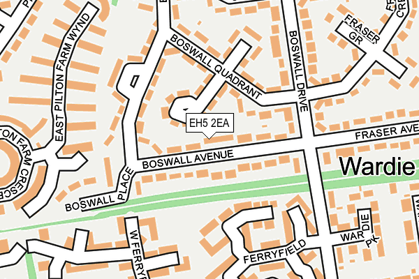 EH5 2EA map - OS OpenMap – Local (Ordnance Survey) EH5 2EA map - OS OpenMap – Local (Ordnance Survey)