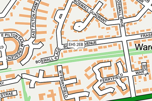EH5 2EB map - OS OpenMap – Local (Ordnance Survey) EH5 2EB map - OS OpenMap – Local (Ordnance Survey)
