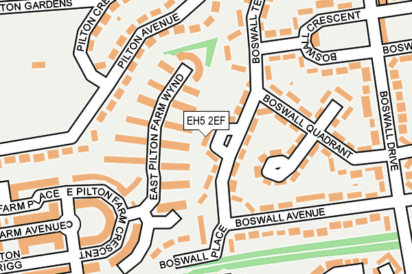 EH5 2EF map - OS OpenMap – Local (Ordnance Survey) EH5 2EF map - OS OpenMap – Local (Ordnance Survey)