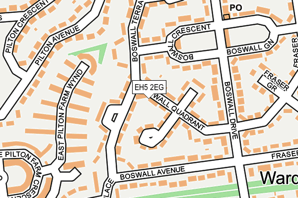 EH5 2EG map - OS OpenMap – Local (Ordnance Survey) EH5 2EG map - OS OpenMap – Local (Ordnance Survey)
