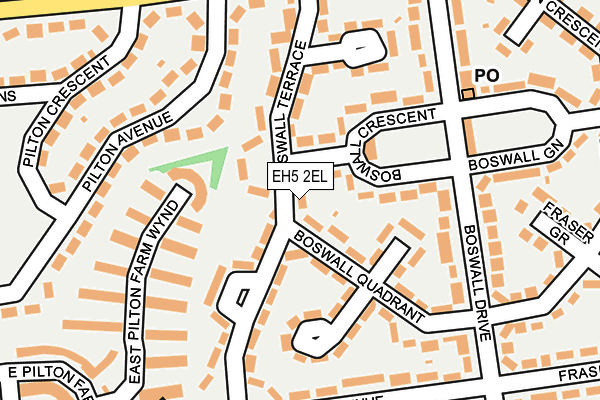 EH5 2EL map - OS OpenMap – Local (Ordnance Survey) EH5 2EL map - OS OpenMap – Local (Ordnance Survey)