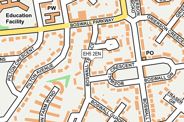 EH5 2EN map - OS OpenMap – Local (Ordnance Survey) EH5 2EN map - OS OpenMap – Local (Ordnance Survey)