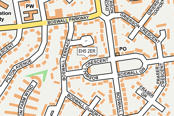 EH5 2ER map - OS OpenMap – Local (Ordnance Survey) EH5 2ER map - OS OpenMap – Local (Ordnance Survey)