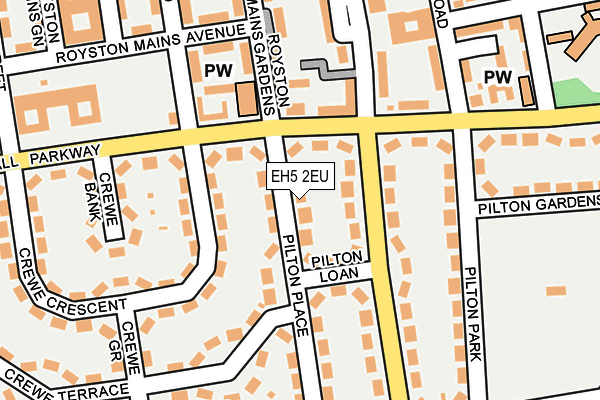EH5 2EU map - OS OpenMap – Local (Ordnance Survey) EH5 2EU map - OS OpenMap – Local (Ordnance Survey)