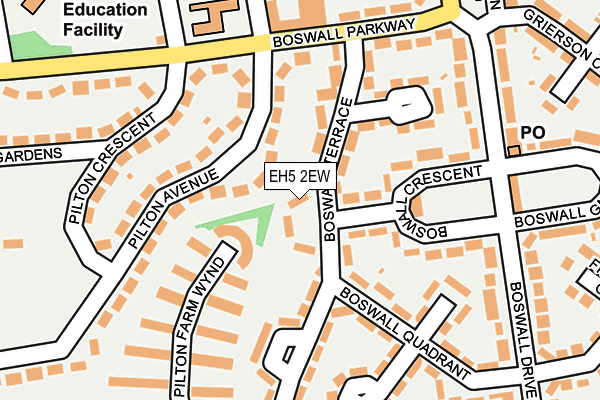 EH5 2EW map - OS OpenMap – Local (Ordnance Survey) EH5 2EW map - OS OpenMap – Local (Ordnance Survey)
