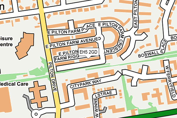 EH5 2GD map - OS OpenMap – Local (Ordnance Survey) EH5 2GD map - OS OpenMap – Local (Ordnance Survey)