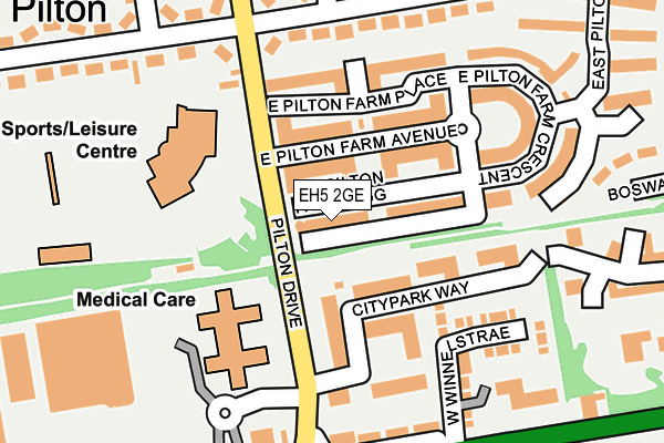 EH5 2GE map - OS OpenMap – Local (Ordnance Survey) EH5 2GE map - OS OpenMap – Local (Ordnance Survey)