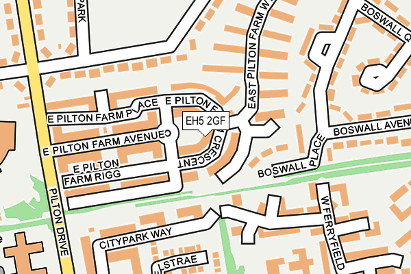 EH5 2GF map - OS OpenMap – Local (Ordnance Survey) EH5 2GF map - OS OpenMap – Local (Ordnance Survey)
