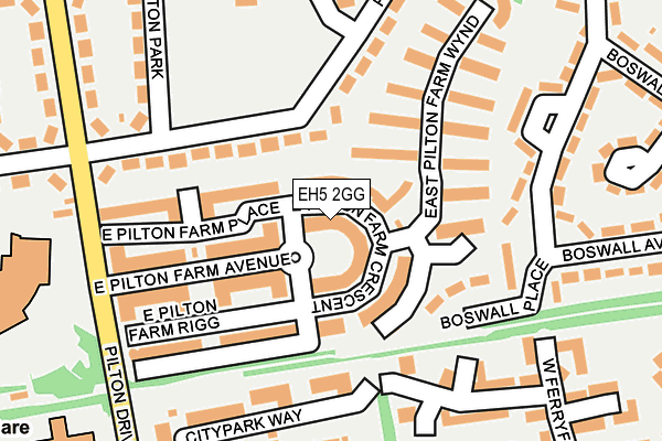 EH5 2GG map - OS OpenMap – Local (Ordnance Survey) EH5 2GG map - OS OpenMap – Local (Ordnance Survey)