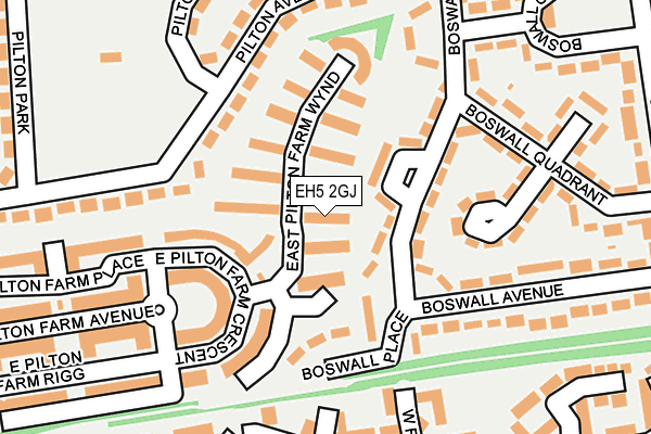 EH5 2GJ map - OS OpenMap – Local (Ordnance Survey) EH5 2GJ map - OS OpenMap – Local (Ordnance Survey)