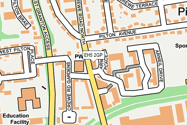 EH5 2GP map - OS OpenMap – Local (Ordnance Survey) EH5 2GP map - OS OpenMap – Local (Ordnance Survey)