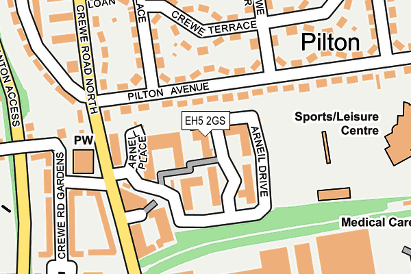 EH5 2GS map - OS OpenMap – Local (Ordnance Survey) EH5 2GS map - OS OpenMap – Local (Ordnance Survey)