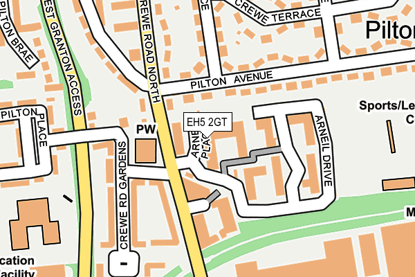 EH5 2GT map - OS OpenMap – Local (Ordnance Survey) EH5 2GT map - OS OpenMap – Local (Ordnance Survey)