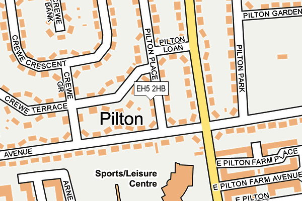 EH5 2HB map - OS OpenMap – Local (Ordnance Survey) EH5 2HB map - OS OpenMap – Local (Ordnance Survey)