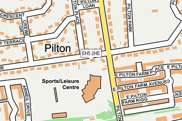 EH5 2HE map - OS OpenMap – Local (Ordnance Survey) EH5 2HE map - OS OpenMap – Local (Ordnance Survey)