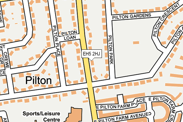 EH5 2HJ map - OS OpenMap – Local (Ordnance Survey) EH5 2HJ map - OS OpenMap – Local (Ordnance Survey)