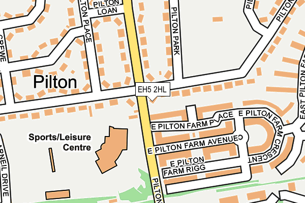 EH5 2HL map - OS OpenMap – Local (Ordnance Survey) EH5 2HL map - OS OpenMap – Local (Ordnance Survey)