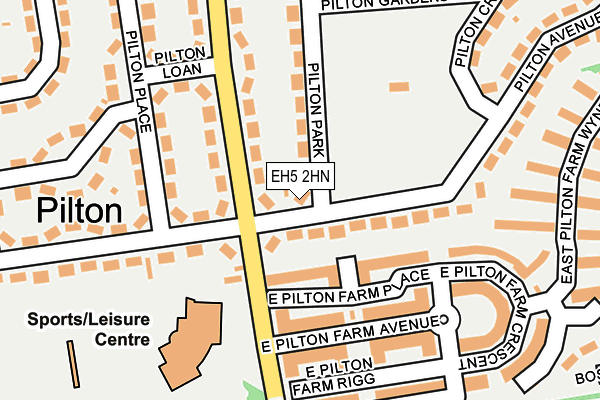 EH5 2HN map - OS OpenMap – Local (Ordnance Survey) EH5 2HN map - OS OpenMap – Local (Ordnance Survey)