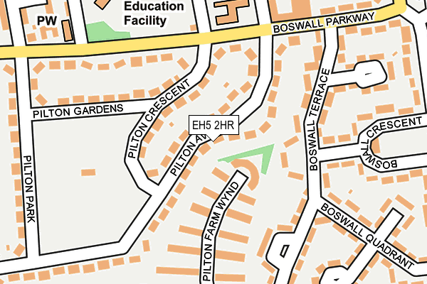 EH5 2HR map - OS OpenMap – Local (Ordnance Survey) EH5 2HR map - OS OpenMap – Local (Ordnance Survey)
