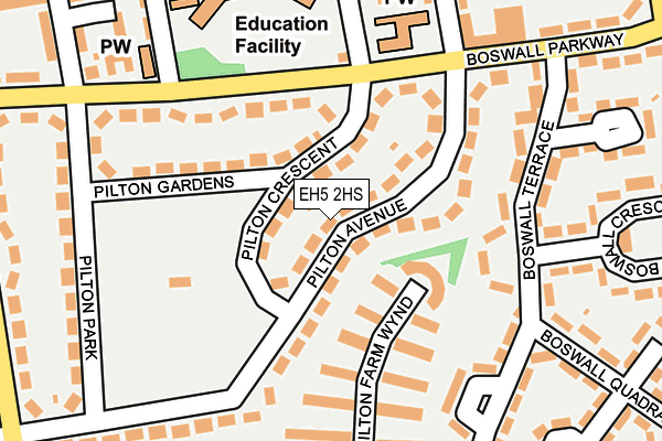 EH5 2HS map - OS OpenMap – Local (Ordnance Survey) EH5 2HS map - OS OpenMap – Local (Ordnance Survey)