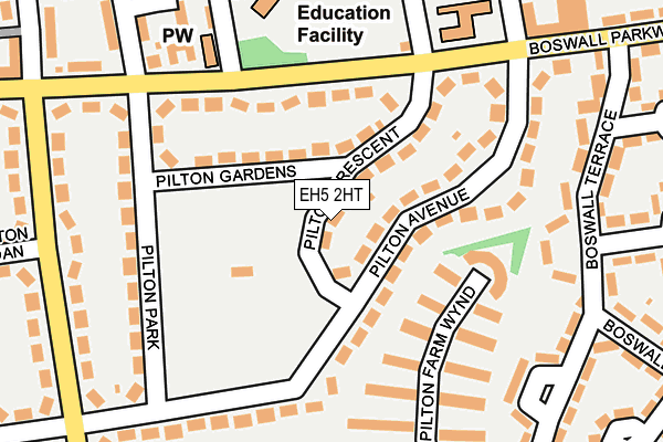 EH5 2HT map - OS OpenMap – Local (Ordnance Survey) EH5 2HT map - OS OpenMap – Local (Ordnance Survey)