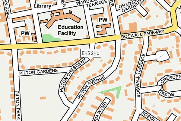EH5 2HU map - OS OpenMap – Local (Ordnance Survey) EH5 2HU map - OS OpenMap – Local (Ordnance Survey)