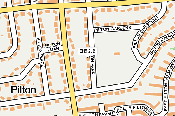 EH5 2JB map - OS OpenMap – Local (Ordnance Survey) EH5 2JB map - OS OpenMap – Local (Ordnance Survey)