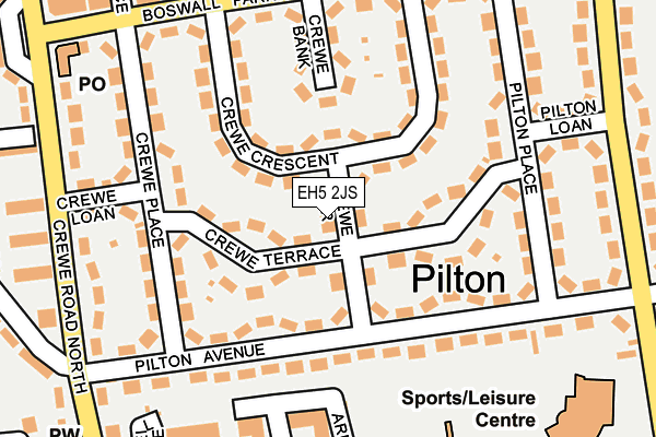 EH5 2JS map - OS OpenMap – Local (Ordnance Survey) EH5 2JS map - OS OpenMap – Local (Ordnance Survey)