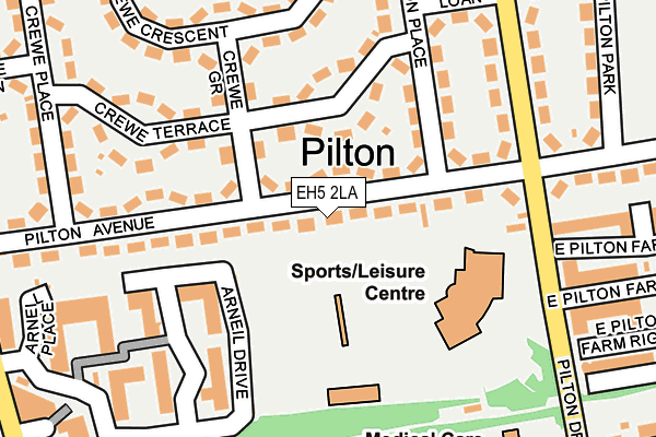 EH5 2LA map - OS OpenMap – Local (Ordnance Survey) EH5 2LA map - OS OpenMap – Local (Ordnance Survey)