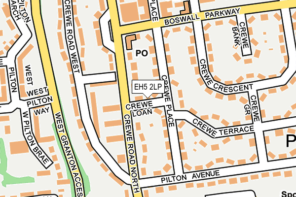 EH5 2LP map - OS OpenMap – Local (Ordnance Survey) EH5 2LP map - OS OpenMap – Local (Ordnance Survey)
