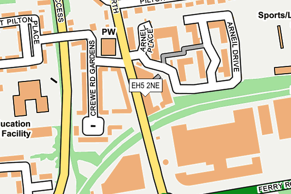 EH5 2NE map - OS OpenMap – Local (Ordnance Survey) EH5 2NE map - OS OpenMap – Local (Ordnance Survey)
