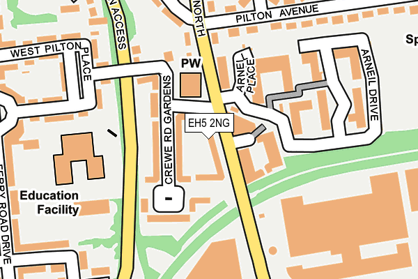 EH5 2NG map - OS OpenMap – Local (Ordnance Survey) EH5 2NG map - OS OpenMap – Local (Ordnance Survey)